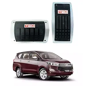 Oshotto 2 Pcs Non-Slip Automatic Transmission Car Pedals Kit Pad Covers Set Compatible with Toyota Innova Crysta