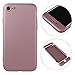 Produktbild iPhone 7 7S Hardcase Hülle, Asnlove Puro Farben 3 in 1 Ultra Dünn 360 Full Body Coverage Protective Schutz Schutzhülle Anti-Kratzer Elegant Stoßfest Premium Hart PC Skin Rückdeckel Glatte Rückseite Bumper Durchsichtig Handy Gürtel Tasche Etui für Apple iPhone 7 / 7S 4.7 Zoll, Rose Gold