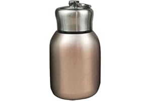 JBSCEEN Minitermos de café de 300 ml, termo de viaje, termo de acero inoxidable, para uso en interiores y exteriores oro rosa