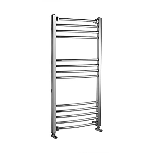 Preisvergleich Produktbild ENKI Badheizung Heizkörper Handtuchwärmer Handtuchhalter gebogen 1000 x 500 mm