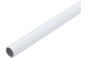 QUARKZMAN Tube PVC Rigide Rond 10mm ID 12mm OD 30 cm de Long Haute Résistance pour Tuyau d'Eau, Aquarium, Réservoir à Poissons, Serre de Jardin, Blanc