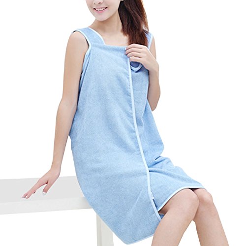 UTOVME Multifunktions Absorbent Bademantel für Damen,Weiche Mikrofaser Handtuch Leicht Tragbar als Wickelnkleid in vielen modischen Farben - 5