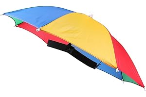 OMUKY Zabawny parasol kapelusz dla dorosłych i dzieci składana czapka na plażę wędkarstwo golf impreza nakrycia głowy