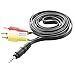 Produktbild REFURBISHHOUSE REFURBISHHOUSE (R) 4.9ft lang 3,5 mm Klinke auf 3 Cinch Stecker Adapter AV-Verlaengerungskabel Fuer TV VCD DVD