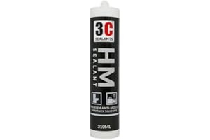 3C Sealants HM Sealant Anti-Mould Sanitary Silicone (Manhattan Grey, 310ml)