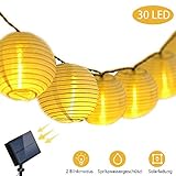 solar lampion lichterkette weiß Sorgen Sie für stimmungsvolle Beleuchtung im Garten, auf der Terrasse und dem Balkon. Ob Grillparty mit Gästen oder launiger Camping-Abend: Die originelle Lichterkette liefert zu jedem Anlass den passenden Lichterzauber.