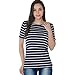Produktbild Yesmile Damen Schwanger Bluse, Mutterschaft Gestreifte Kurzarm Umstandsmode T-Shirt Stillshirt Schwanger Frauen Stillzeit Umstandsshirt Stilltop Nursing Pyjama Bluse