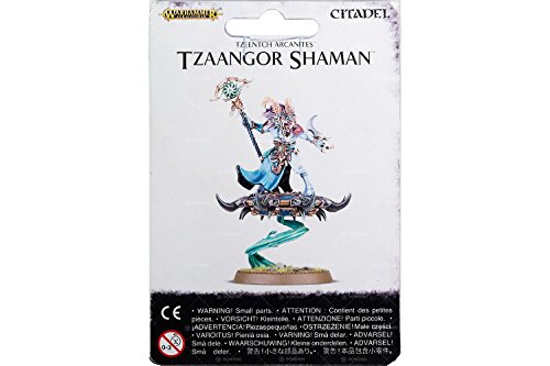 Games Workshop Warhammer Age of Sigmar Tzaangor Shaman Action Figure, 16 Parts, Plastic, Unpainted, Assembly Required, 12+, Black