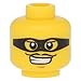 Produktbild LEGO® Figuren, Kopf männlich schwarze Maske mit Gucklöchern, Gelb