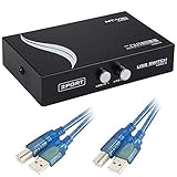 Stecken Sie einfach die USB-Kabel von Ihren Computern und Ihrem USB-Gerät in den Switch und schon kann es losgehen. Es ist keine externe Stromversorgung erforderlich.