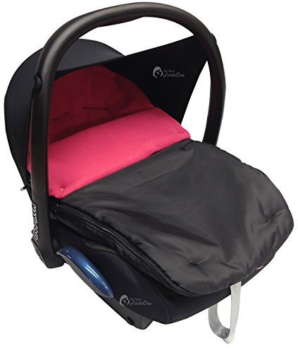 Universal Car Seat Footmuff To Fit Maxi Cosi Cabrio Dark Pink