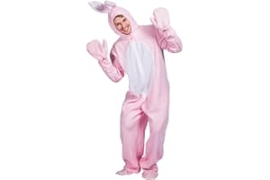 EraSpooky Unisex Rabbit Bunny Mascot Costume Easter Fancy Dress Adult Halllween Party Outfit One Size