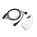Produktbild Zerone 2Pin Überwachung Ohrhörer Stereo Rauschunterdrückung PTT Headset Luftschlauch Verdeckter Ohrbügel für Funkgerät Baofeng Kenwood TK TH KPG