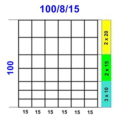 Wildzaun Forstzaun Drahtzaun Weidezaun Knotengeflecht Zaun 15 Größen (Wildzaun 100/08/15) - 2