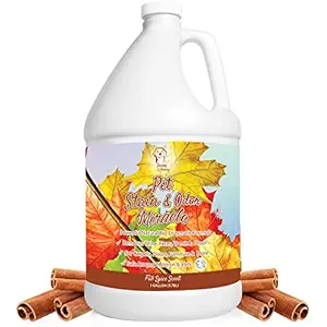 Pet Stain & Odor Miracle - Enzyme Cleaner for Dog and Cat Urine, Feces, Vomit, Drool (Fall Spice Scent, 1 Gallon)