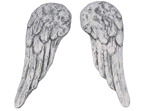 Small Angel wings made of Stone, handmade, frost-proof, Made in Germany