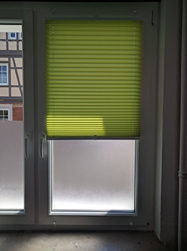 Plissee Klemmfix ohne Bohren 80×100 cm Grün - 5