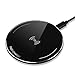 Produktbild TaoMorall Wireless Charger, Qi Induktive Ladegerät Kompatibel mit iPhone X / 8 / 8 Plus, Galaxy S9/ S9 Plus / S8 / S8 Plus / Note 8/ S7 / S7 Edge / S6 / S6 Edge und anderen Qi-fähigen Geräte (Schwarz)