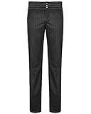  Punk Rave Herren Hose, Gestreift schwarz schwarz, schwarz