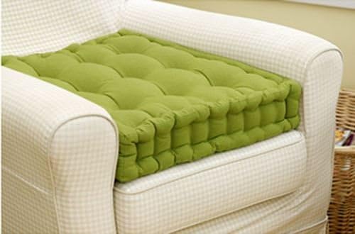 Plain Adult Chunky Garden Dining Chair Armchair Booster Cushion Thick Seat Pad, Jade - Mountain Moose Co.