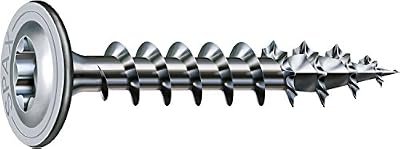 Spax Pour, Tellerkopf Holzbau SPAX T-Star plus filetage plein, 4 Cut Wirox P5J C4, 8 x 50 mm-lot de 50-0251720800505