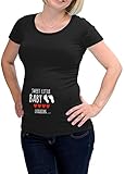 witzige lustige Umstandsmode T Shirt by LOVE RULES - sweet little Baby loading Babyfüße - coole Schwangerschaftsmode mit Aufdruck