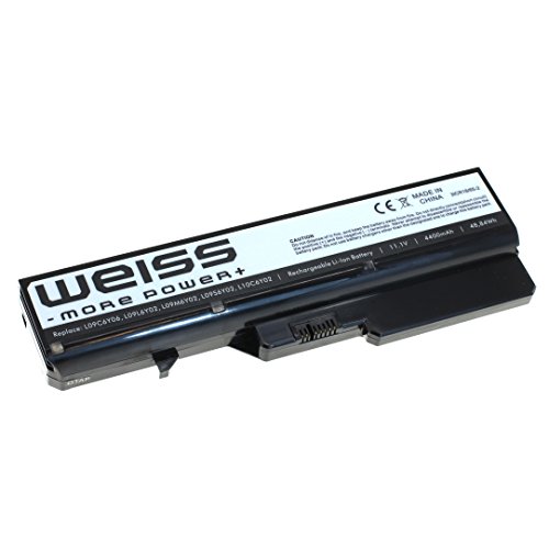 WEISS Notebook Akku für IBM Lenovo IdeaPad G780 B475 G56 K47G B470 B475 G460 V570 G465 G470 G475 G560 G565 G570 G575 V360 V370 V470 V570 Z370 Z460 Z465 Z470 Z475 Z475 4400mAh Li-Ion