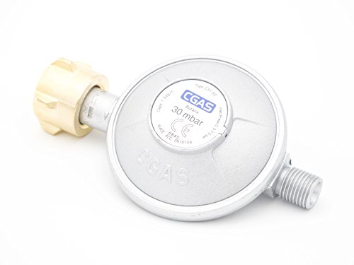 Gasdruckminderer (Niederdruckregler) mit Gasschlauch 30 mbar (Set) - 6