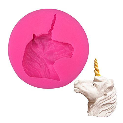 OAMORE Natale Unicorno Forme Torta al Cioccolato Gelatina cubo di Ghiaccio Silicone Muffa Funghi Fantasia 2