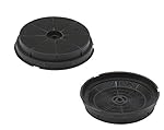 DREHFLEX Lot de 2 filtres à charbon actif Filtre à charbon carbonfi lter Hotte 180 mm/190 mm - Compatible avec différents fabricants (par ex. pour certaines Hottes de AEG/Electrolux/Beko/Arcelik/EBD/Indesit etc.)