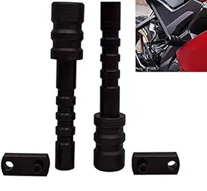 SGTB CNC Frame Slider for Yamaha MT 15 or R15 V3 Bike Crash Guard Matt Black
