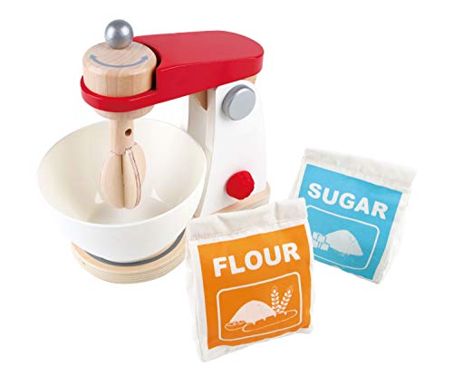 Hape- Jeu d'Imitation en Bois Robot de Cuisine, E3147, Blanc