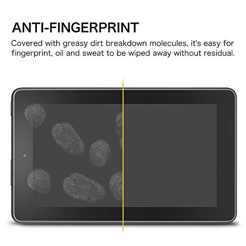 Fintie Fire 7 2017 Folie Panzerglas – [9H Härtegrad] HD klar [stark kratzfest] Hartglas Panzerglas Displayschutzfolie Glasfolie Tempered Glass Screen Protector für Amazon Fire 7 (7. Generation – 2017) - 6