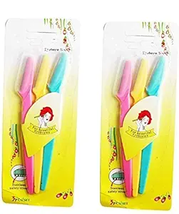 CETC Stainless Steel Eyebrow Disposable Razor??(Pack of 6)