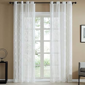 Gardine Schals Voile Aria Vorhänge mit versteckten Schlaufen & edel