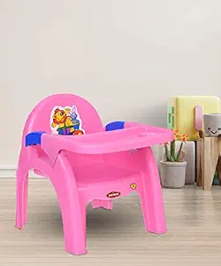 Prima Detachable Baby Desk Plastic Chair 130 | Swings | High Chair | Eating | Feeding | Study | Kids | Toddlers Booster Seat with Safety Tray for 6 Months to 5 Years Age Kids