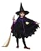 Price comparison product image La Vogue Kids Girls Witch Costume Halloween Trick Treat Fancy Dress Cape Hat Outfit Purple 3-4Y
