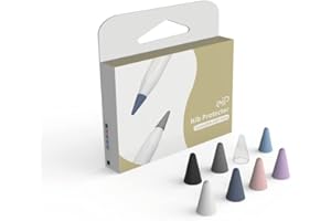 eiP Silicone Pencil Nib/Tip Protector Cover Cap for Drawing Noiseless Compatible with Apple Pencil 1st/2nd, eiP iPad Stylus Replacement Non-Slip Writing Nib/Tip Protector (8 pcs Mixed Color)