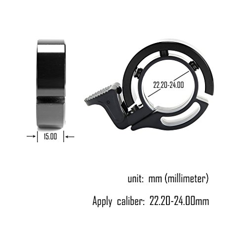 SEEU Fahrradklingel Fahrrad Q-Glocke für Radfahren, 6 Farben, 2 Größe - 2
