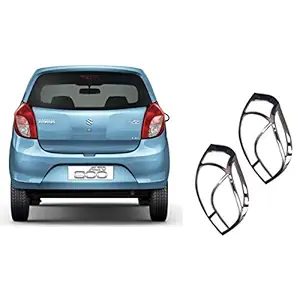 Auto Spare World Tail Lamp Chrome Cover Compatible With Maruti Suzuki Alto 800 2012-2016 Set of 2 Pcs.