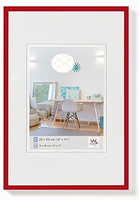 Walther KV045R New Lifestyle Cadre photo en plastique 30 x 45 cm Rouge