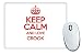 Produktbild Rot Keep Calm und Love Crook Mauspad TXT 0190
