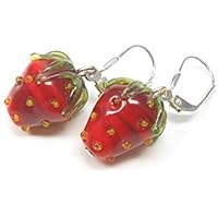 handgefertigte Ohrringe aus Glas