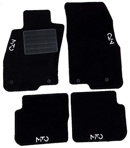 Tappetini auto in moquette su misura 4 loghi rossi 4 fix per MITO 2008