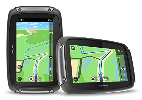 TomTom GPS para Moto Rider 420 - MAPAS DE Europa OCCID. (48 Paises) para Toda LA Vida - Pantalla 4.3'/11CM - BT - Resistente AL Agua - Soporte RAM