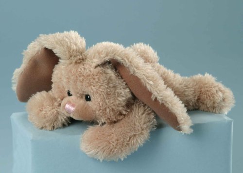 Hase Schmusehase, 20 cm lang, liegend, helbrauner Mikrofaserflauschplüsch - Ostern Geschenke Ostern Geschenke - Plüschtiere