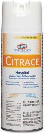 Citrace - Hospital Disinfectant &amp; Deodorizer, Citrus, 14oz Aerosol, 12/Carton 49100 (DMi CT by Citrace