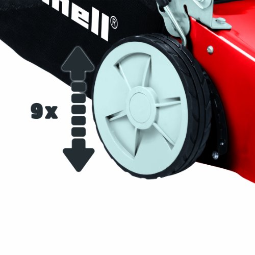 Einhell Benzin Rasenmäher GC-PM 46/1 S B&S (1,65 kW, 125 cm³, 46 cm Schnittbreite, 50 l Fangsack, 9-fache Schnitthöhenverstellung 30-80 mm) - 5