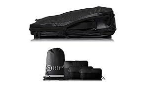 TRAVEL DUDE Organiseurs de Voyage | Bagage Sac Compression | &agrave; partir de Bouteilles en Plastique Recycl&eacute;es | Rangement Valise | Pochette de Voyage pour Sac &agrave; Dos