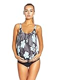Attraktiver Schwangerschafts-Badeanzug von Octopus / Umstands-Badeanzug / Tankini / Cut Out / verstellbare Träger f5241